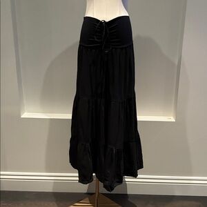 Theory Elegant Black Maxi Skirt